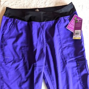NWT Healing Hands scrub pants purple size L